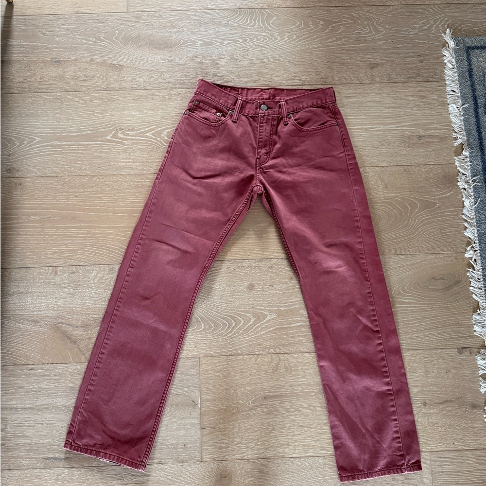Levi's Rust Red Straight-Leg Jeans